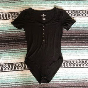 American Eagle Soft & Sexy Henley Bodysuit